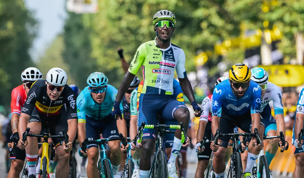 Biniam Girmay vainqueur de la 3e étape du Tour de France 2024