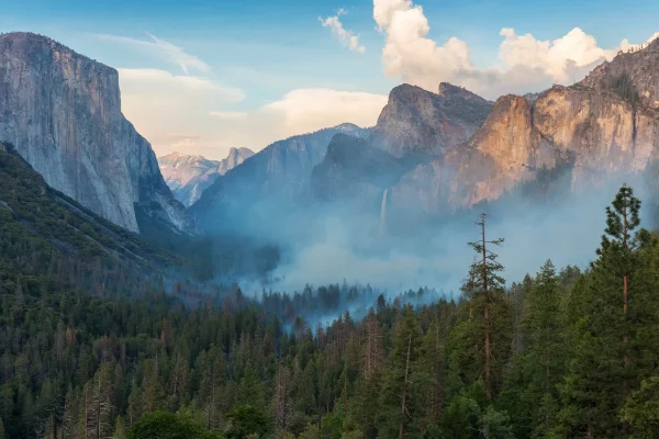 Yosemite fumée feu