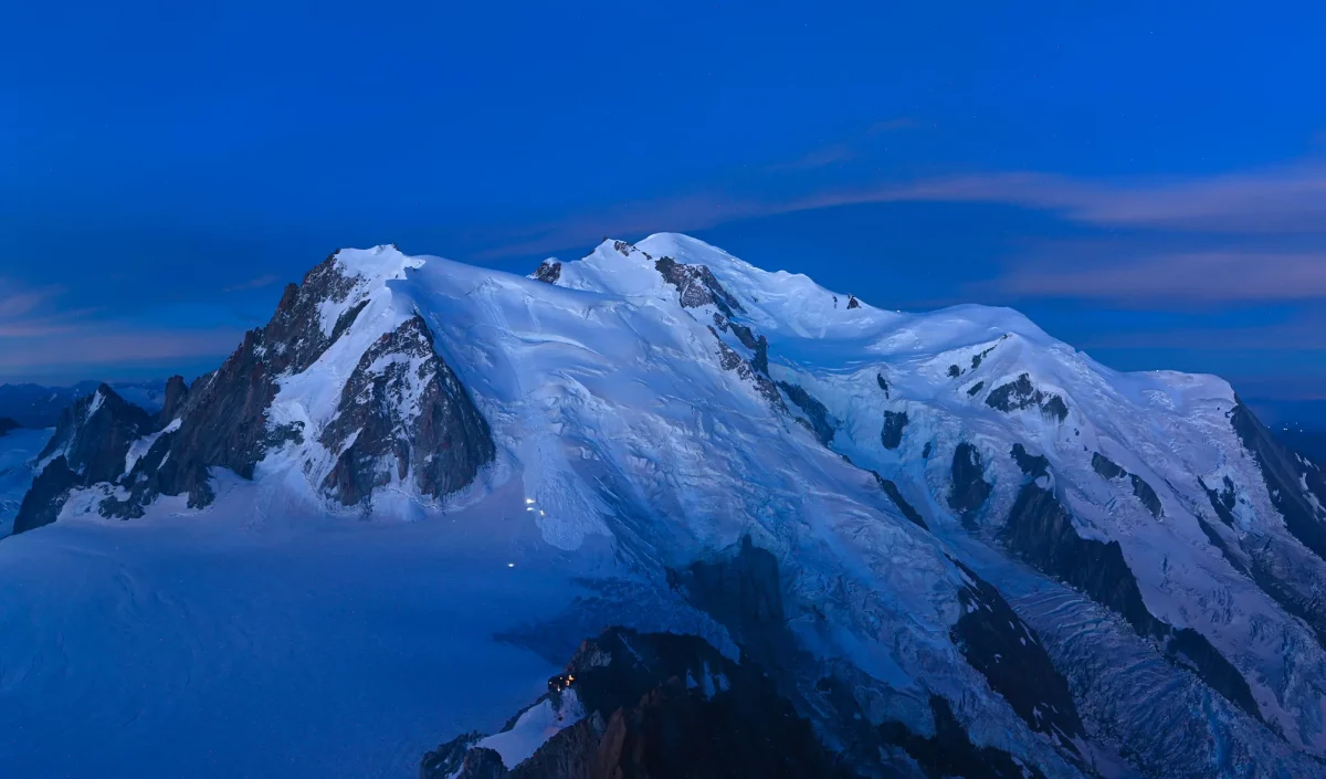 Webcam aiguille du midi avalanche Mont-blanc 5h22