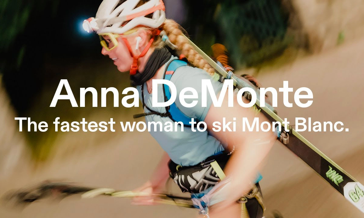 The fastest woman to ski Mont Blanc | Anna DeMonte