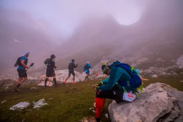 Coureur fatigué UTMB