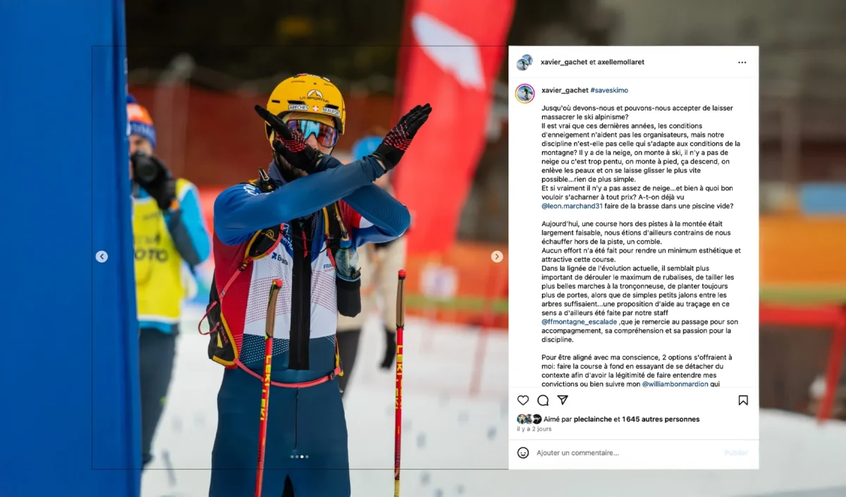 William Bon-Mardion Andorre post Instagram